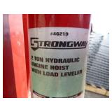 Strongway 2 Ton Hydraulic Engine Hoist with Load Leveler