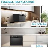 Midea Countertop Energy Star Portable Dishwasher