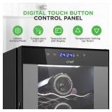 NutriChef Dual-Zone Wine Cooler/Chiller