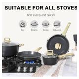 GiPP 22 Piece Ceramic Pots and Pans Set