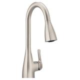Moen Kiran Spot Resist Stainless One-Handle High Arc Pull Down Kitchen Faucet
