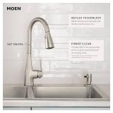 Moen Kiran Spot Resist Stainless One-Handle High Arc Pull Down Kitchen Faucet