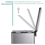 Home Zone Living 13 Gallon Kitchen Trash Can with Dual Compartments