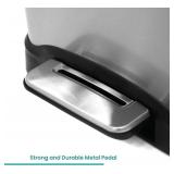 Home Zone Living 13 Gallon Kitchen Trash Can with Dual Compartments