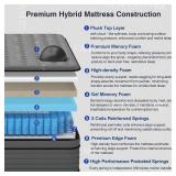 Difame Full Size 11.6" Firm Hybrid Mattress in a Box