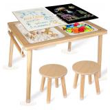 Kiddie Joy Sensory Table for Toddlers with 2 Stools
