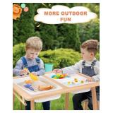 Kiddie Joy Sensory Table for Toddlers with 2 Stools