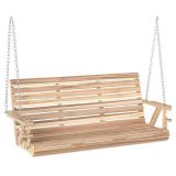 Outsunny 3-Seater Wooden Porch Swing