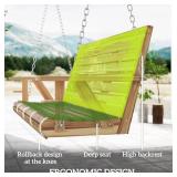 Outsunny 3-Seater Wooden Porch Swing