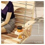 Outsunny 3-Seater Wooden Porch Swing