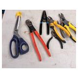 Lot of (7) Hand Tools - Cutters, Strippers, Scissors (assorted)