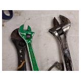 Lot of (2) Adjustable Wrenches