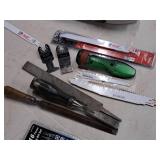 Lot of (10) Assorted Hand Tools - Saw Blades, Chisels, Rasps/Files