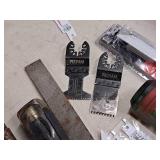 Lot of (10) Assorted Hand Tools - Saw Blades, Chisels, Rasps/Files