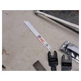 Lot of (10) Assorted Hand Tools - Saw Blades, Chisels, Rasps/Files