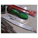 Lot of (10) Assorted Hand Tools - Saw Blades, Chisels, Rasps/Files