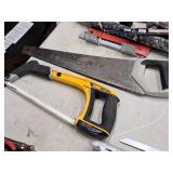 Lot of (2) Assorted Saws - 12" Hack Saw, 18" Carpenter Saw