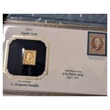 Golden Replicas of U.S. Classic Stamps - Proof Replicas 22kt Gold