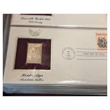 Golden Replicas of United States Stamps - Proof Replicas 22kt Gold