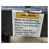 Hitch Mounted Truck Crane / Engine Lift /  Engine Hoist