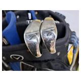 Lot of (7) Terra Firma Golf Clubs with Golf Bag