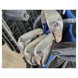 Lot of (7) Terra Firma Golf Clubs with Golf Bag
