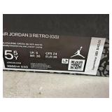 Nike Air Jordan 3 Retro (GS) Size 5Y Youth Shoes