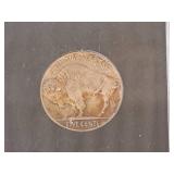 Lot of (4) Coins - 1936 Indian Head / Buffalo Nickel, 2005P Jefferson w/ Americn Bison Obverse, 1900 Indian Head Penny, 1798 Draped Bust Large Cent