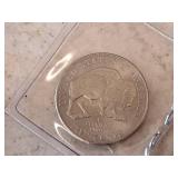 Lot of (4) Coins - 1936 Indian Head / Buffalo Nickel, 2005P Jefferson w/ Americn Bison Obverse, 1900 Indian Head Penny, 1798 Draped Bust Large Cent