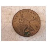 Lot of (4) Coins - 1936 Indian Head / Buffalo Nickel, 2005P Jefferson w/ Americn Bison Obverse, 1900 Indian Head Penny, 1798 Draped Bust Large Cent