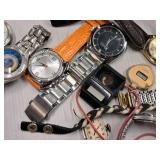 Lot of  Wrist Watches and Watch Bands, Pocket Watch (assorted)