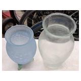 Lot of (2) Glass Table Vases