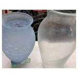 Lot of (2) Glass Table Vases