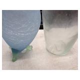 Lot of (2) Glass Table Vases