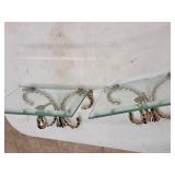 Lot of (2) Wall-Mount Glass-Topped Shelves