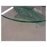 11" Decorative Glass Pedestal