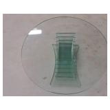 11" Decorative Glass Pedestal
