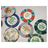 Casino Chips - Dunes, Pioneer Club, Desert Palms, Bahamia