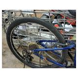 Raleigh 22" Trail Bike 20" Blue/Orange/Silver Frame