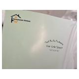 Lot of (10) Houseware Homes Hollow & Solid Stars with Red Hearts pattern Baby Crib Sheets