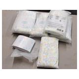 Lot of (8) Houseware Homes Hollow Stars pattern Baby Crib Sheets