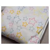 Lot of (8) Houseware Homes Hollow Stars pattern Baby Crib Sheets