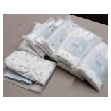 Lot of (8) Houseware Homes Blue Stars pattern Baby Crib Sheets