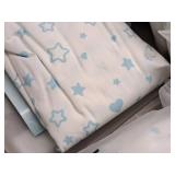 Lot of (10) Houseware Homes Blue Stars pattern Baby Crib Sheets