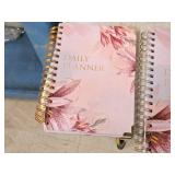 (5) Daily Planners 6"x8", (10) Daily Planners 7"x9-1/2", (15) Black Diaries 6"x8" with Box and Pen