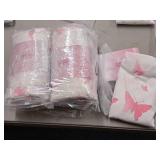 Lot of (10) Houseware Homes Butterfly pattern Baby Crib Sheets