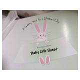 Lot of (10) Houseware Homes Hollow & Solid Stars with Red Hearts pattern Baby Crib Sheets