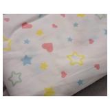 Lot of (10) Houseware Homes Hollow & Solid Stars with Red Hearts pattern Baby Crib Sheets