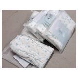Lot of (5) Houseware Homes Blue Stars pattern Baby Crib Sheets