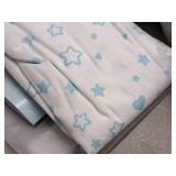 Lot of (8) Houseware Homes Blue Stars pattern Baby Crib Sheets